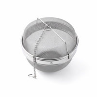 With Hook Chain Stainless Steel Herb Ball Reusable Soup Seasoning Ball Easy to Clean Herb Infuser Basket High Temperature Resistant