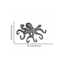 Cast Iron Sea Creature Hook Distressed Finish House Decor Rustic
