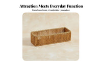 3-Compartment Cutlery Basket Woven Design Utensil holder Compartmentalized for RV