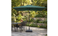 Rectangular Patio Umbrella with Base Tilt-Adjustable Patio Umbrella with Water-Filled Base-Filled for Homeowners, Shop Owners, Balcony, Garden