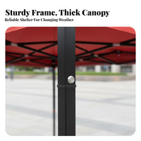 1 Piece Canopy Tent Waterproof Shelter Quick-setup Foldable 4-leg Structure Suitable for Beach Lovers Car Owners Markets Backyard Athletic Events