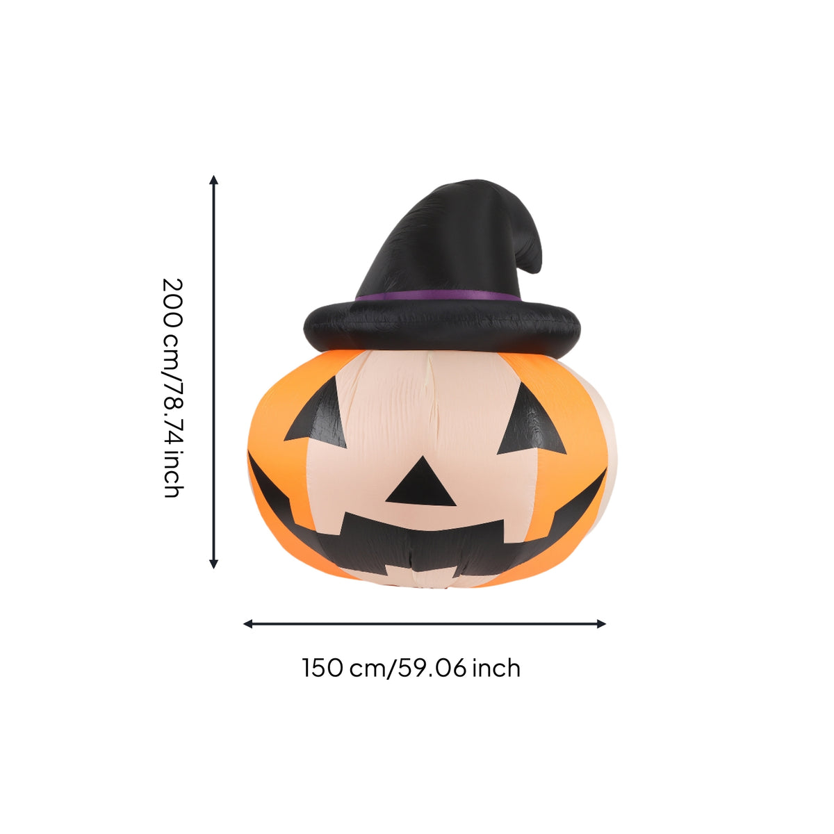 Outdoor Inflatable Pumpkin Decoration Giant Inflatable Pumpkin Festive Quick Inflation for Homeowners, Porch