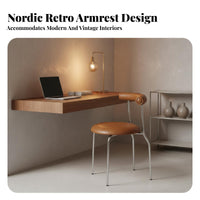 mid-1900smid-1900s-era modern era Modern Design Upholstered Side Chair Retro Inspired Curved spinerest Side Chair Minimalist Aesthetic Dining Room Seat Sturdy Frame for Office Workers, Interior Designers, Cafe Owners, Kitchen, Restaurant, Study, Bedroom