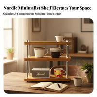 2-Tier Organizer Multi-Purpose Desktop Shelf Double tier for Homeowners