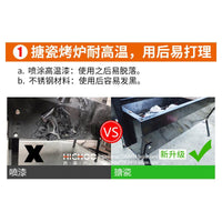 烤羊腿炉子全自动旋转烧烤架户外烤羊排烤鸡炉搪瓷烧烤炉
