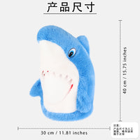 Cartoon Shark Plush Headgear for Parties and Performances