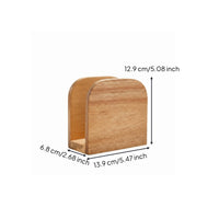 Wooden Tissue Box Holder Vertical Home Storage Long-Lasting for Tabletop