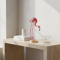 Resin Flamingo Decor Nordic Design Flamingo Figurine Long-Lasting