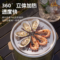 家用庭院烤肉炉户外室内焖烤炉碳烤炉吊炉不锈钢烤串木炭烧烤炉