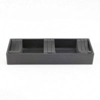 Jewelry Display Tray with Slots 10-Slot Bangle Tray Slimline Leather-Covered for Jewelers, Showcases, Home Storage