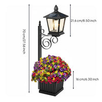 Freestanding Solar Planter Lamp Auto on/deactivate Wall Mount Solar Planter