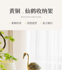 杰迪家居全铜毛巾杆立式免打孔毛巾架浴室卫生间洗漱台收纳置物架