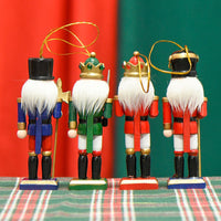13cm Soldier Nutcracker Wooden Figurine Home Decor