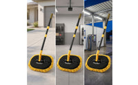 Detachable Car Wash Mop with Long Handle Extendable Mop with Telescopic Handle Removable Chenille Car Wash Brush Retractable for Detailers