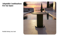 4 Pieces 4-Piece Cushiad Wicker Set Waterresistant Outdoor Furnishing Sturdy Construction Woven Design for Hotel Managers