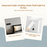 Adjustable LED reading wall sconce