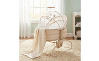 Multi-Functional Electric Rocking Bassinet 360 Degree Rotation Newborn Soothing Sleeper With Toy Bar Portable Baby Cradle for Newborns, Infants, Bedside, Living Room, Nursery