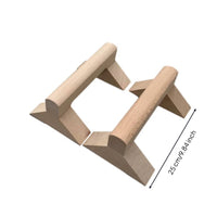Wooden Press-up Stands Stable Press-up Stands with Triangular Base Ergonomic Parallettes for Beginners, Home Gym