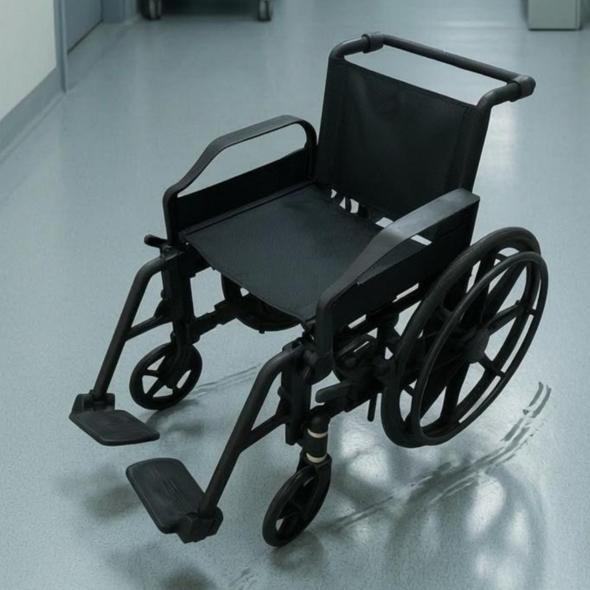 Foldable MRI Transfer Wheelchair Armrests Non Wheelchair Footrests Folding Transport Chair for Hospital