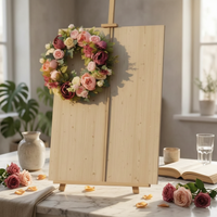 Pink Peony Wreath Lifelike Peony Wreath Versatile for Wedding