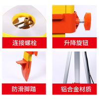 Wooden and Aluminum Alloy Level Tripod for Surveying Instruments