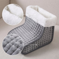Electric Foot Warmer Soft Foot Warmer Boot Quilted Heated Boot for Home, Office