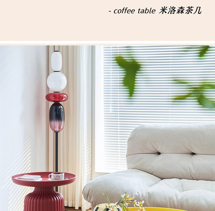 喜鑫家奶油风小茶几客厅家用小户型简约现代高级感沙发小茶几组合 高级灰【单款小号】 组装