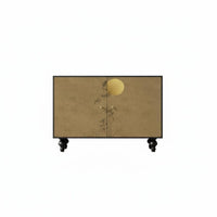 Mid-Centuryera Modern and aesthetic Woven Door Cupboard Freestanding Design Storage Cabinet Multifunctional Sideboard Sturdy Construction for Apartment Dwellers, Homeowners, Interior Decorators, Entryway, Hallway, Living Room, Bedroom