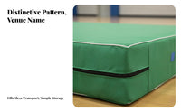Thickened & Wear-Resistant High Jump Landing Landing Area Folds in Half Tumbling Sponge Mat Shock Absorption Thick Crash Landing Mat Multi-Purpose for Gymnasts, Combat Artists, Dance Studio, Climbing Gym, Cheerleading, Gymnasium