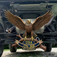跨境250th Eagle Trailer Hitch 250周年纪念鹰形拖车挂钩装饰品