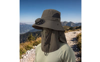 Cooling Solar Fan Hat Wide Brim Hat with Fan Breathable Adjustable for Gardening