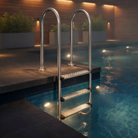 Stainless Steel Detachable Pool Ladder Sturdy Pool Ladder with Handrails Heavy-Duty Non-Slip