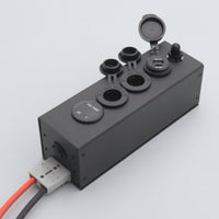 Power Distribution Box Compact Switch Panel Metal for RV Owners, DIYers