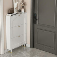 Tipping Shoe Storage Unit Large Capacity Flip Drawer Shoe Storage Contemporary Home Furniture for Entryway, Hallway