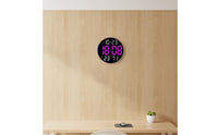 Digital Wall Clock with Temperature Display Large Digital Wall Clock with Date Display Luminous for Home Office