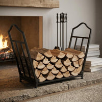 Firewood Storage Rack Stable Firewood Rack Easy to Move for Camping