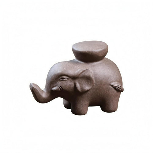 Elephant Teapot Lid Holder Small Teapot Lid Stand Figurine Pet Figurine Handcrafted Piece Decor