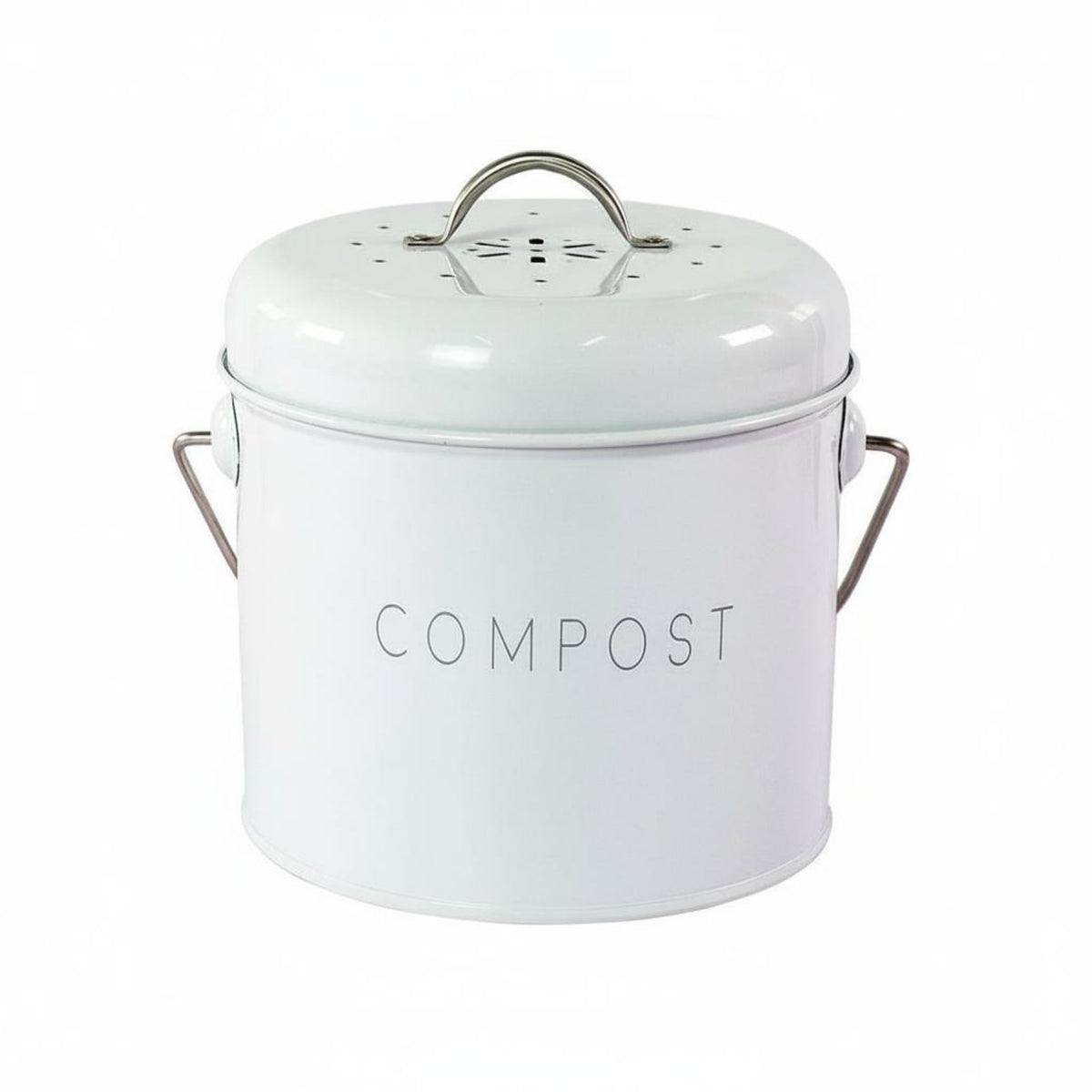 Odor Filtering Compost Pail Leak Resistant Countertop Compost Pail Indoor Food Waste Container Portable Handle for Pet Owners