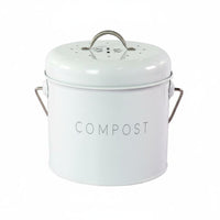 Odor Filtering Compost Pail Leak Resistant Countertop Compost Pail Indoor Food Waste Container Portable Handle for Pet Owners