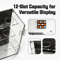 Acrylic Golf Ball Display Case, Dustproof, for Baseball and Softball, Made in Dongguan, China