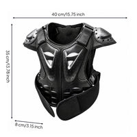Guard Gear with Shoulder Protectors Shockproof Bike Vest Lightweight Bike Chest Protector for Kids, Young Children