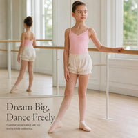 Girls' Ballet Dance Shorts with Bloomers and Leotard Set