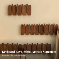 Keyboard Key Hanger Decorative Flip-down Hook Rack Modern Aesthetic for Living Room