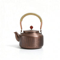 Copper Tea Kettle Round-Bodied Copper Kettle Coating-Uncoated for Kitchen