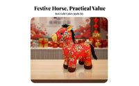 Chinese Astrological Horse Stuffed Ie Festive Atmosphere Year of the Horse Symbol Doll Holiday Decoration Gentle Feel PP Cotton