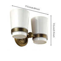 Brass Antique Bathroom Hardware Set, European Wall-Mount Kit