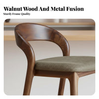 Modern Chinese Design Highrear Counter Stool Minimalist design Bar Chair Elegant Look Seating Furniture Sturdy Frame for Interior Designers, Homeowners, Entertainers, Restaurant, Reception Area, Kitchen Island, Bistro