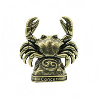Astrological Sign Figurine Brass Tone Antique Metal Figurine Decorative for Desk
