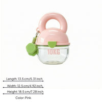 Dog Water Bottle with Bowl Carrying Handle Petcare Rounded Shape for Dogs