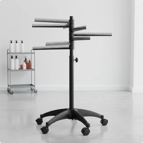 Braiding Rack Stand Portable Rolling Hair Stand Tangle Untangled for Salon